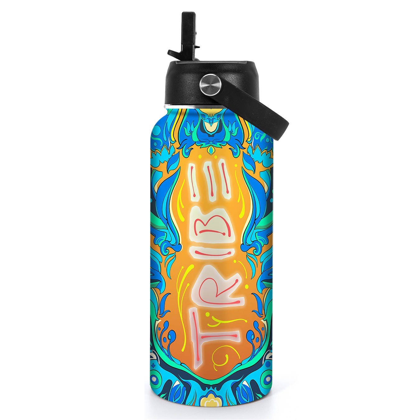 Tribe Odyssey Brew Bottle | 32oz | 3 Sapphire Tribe Designs - DayLava - Hydration on the GO!.