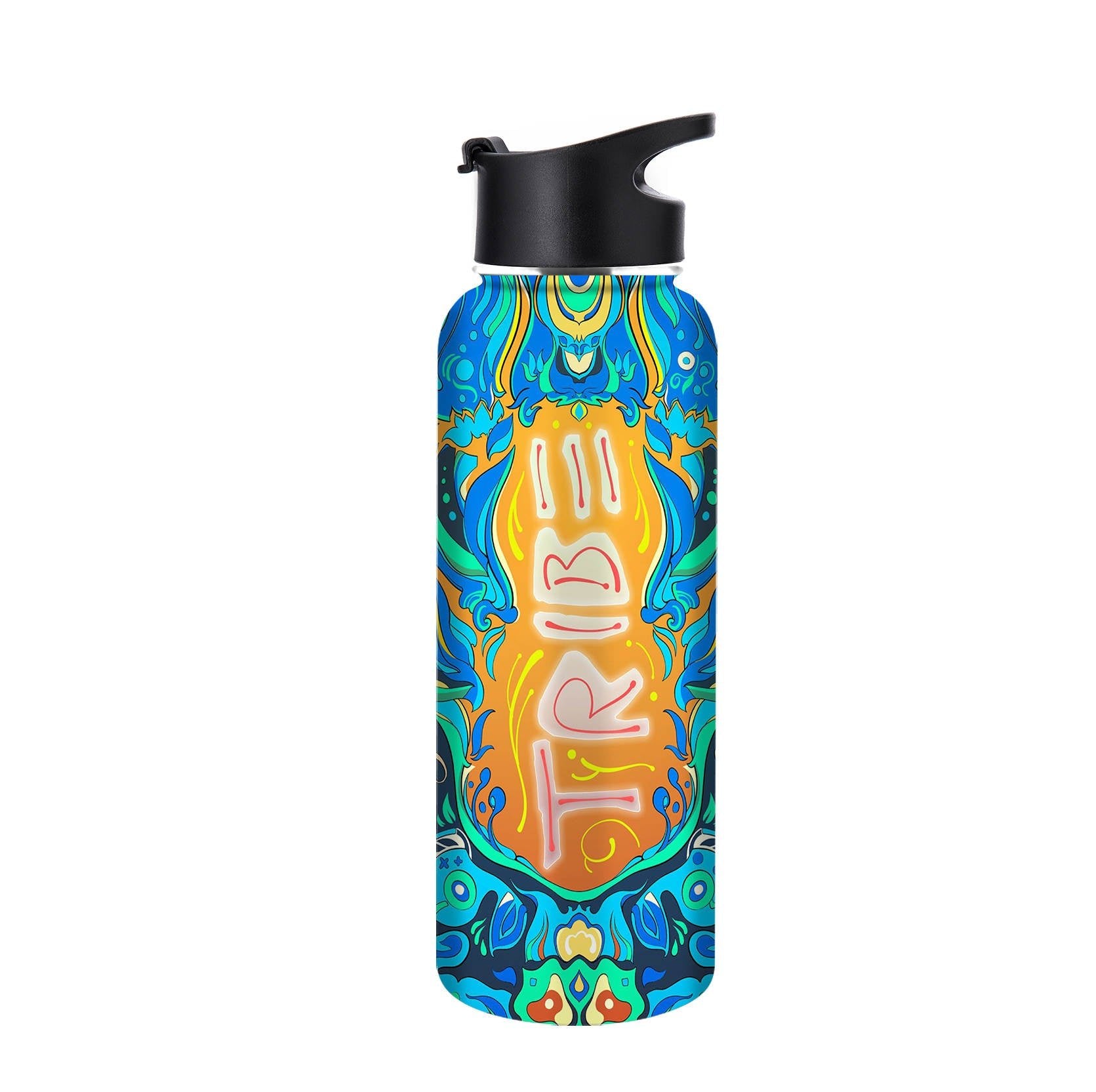 Tribe Odyssey Brew Bottle | 40oz | 3 Sapphire Tribe Designs - DayLava - Hydration on the GO!.