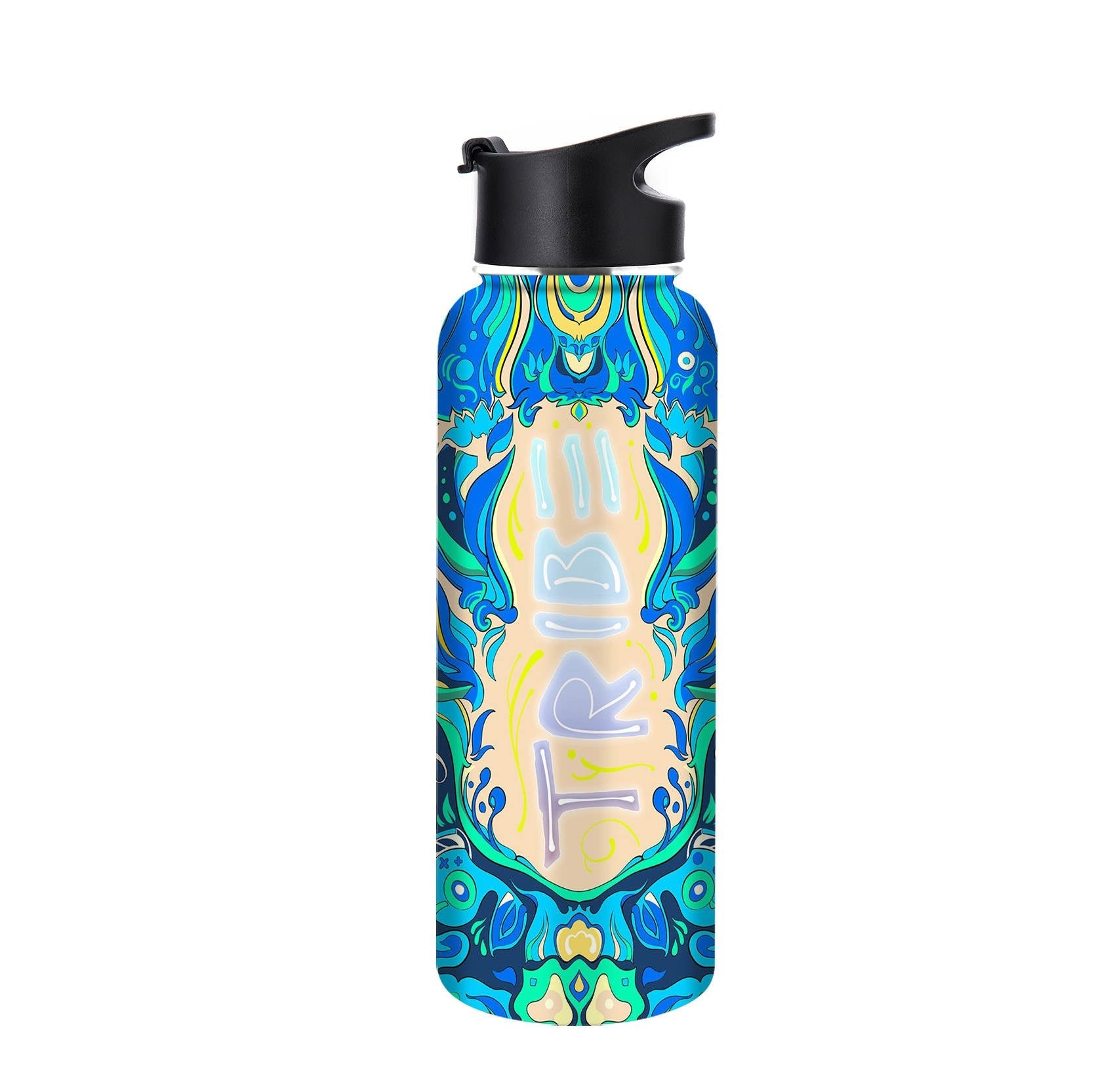 Tribe Odyssey Brew Bottle | 40oz | 3 Sapphire Tribe Designs - DayLava - Hydration on the GO!.